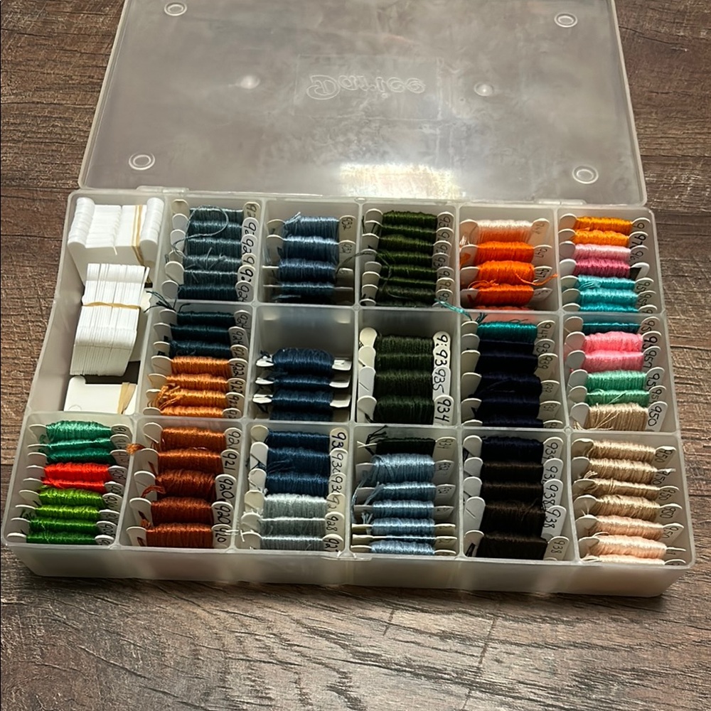 Thread Organizer with Multicolor Threads